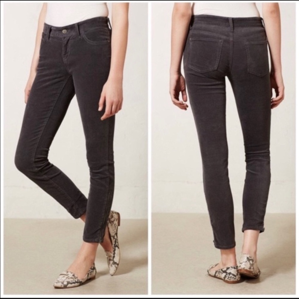 Pilcro Stet Corduroy Ankle Zip Pant